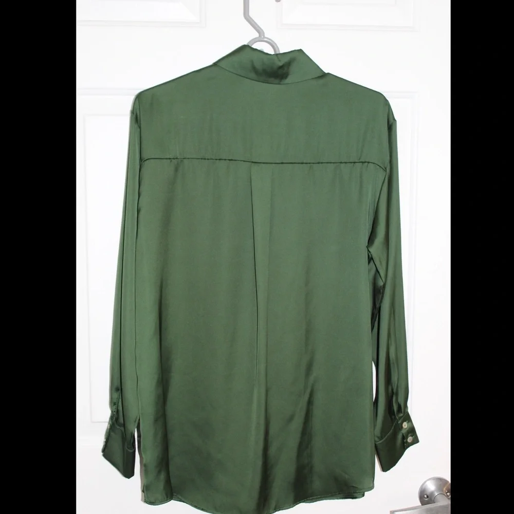 Zara Green Work Shirt - Picture 3 of 3